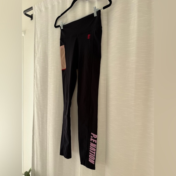PE Nation Salto Legging Black High Rise Logo Activewear | Size M - Picture 11 of 16
